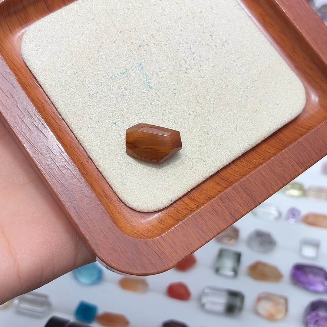 珠宝半成品水晶银S925镶嵌兔毛随型打孔定制不退换