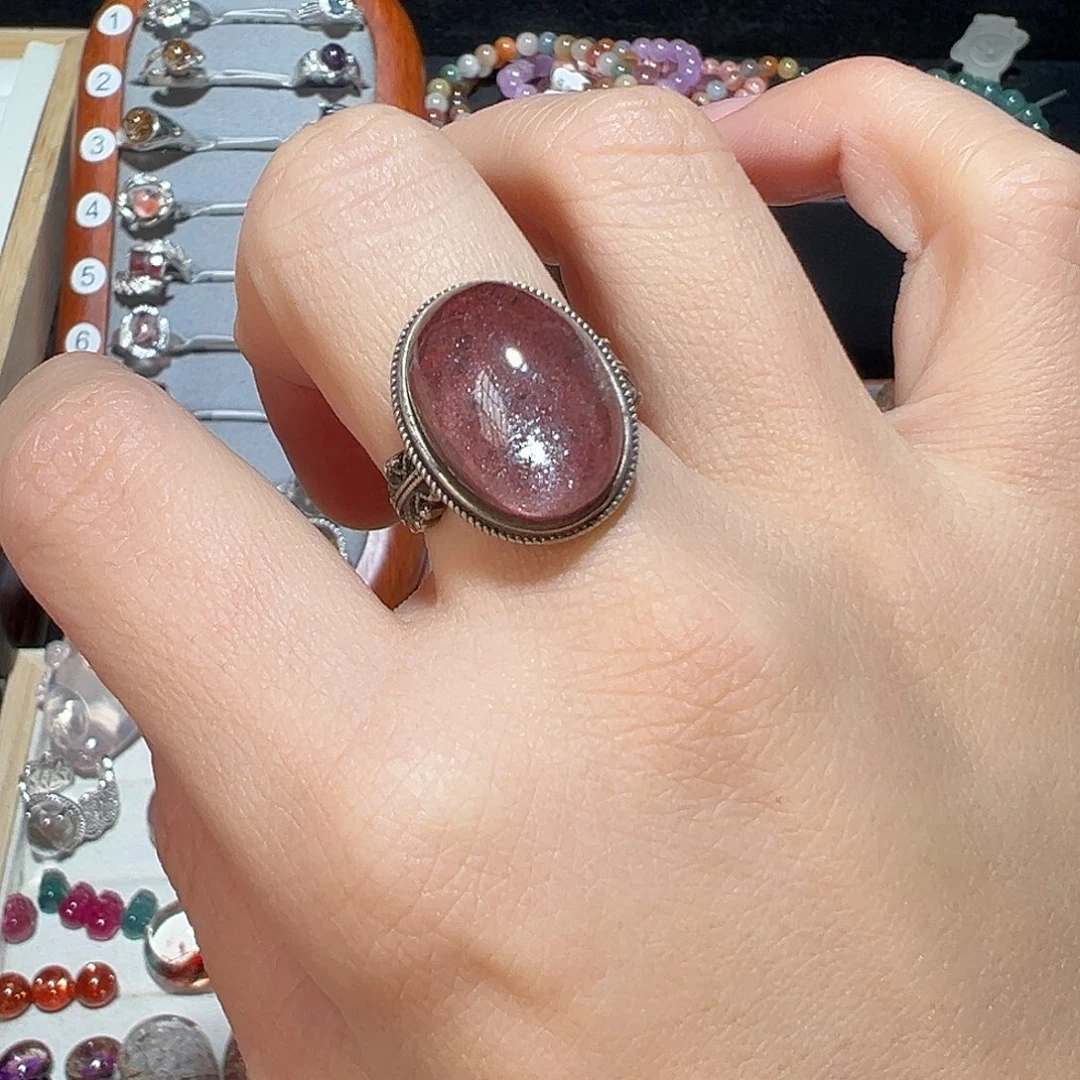 银S925镶嵌水晶戒指