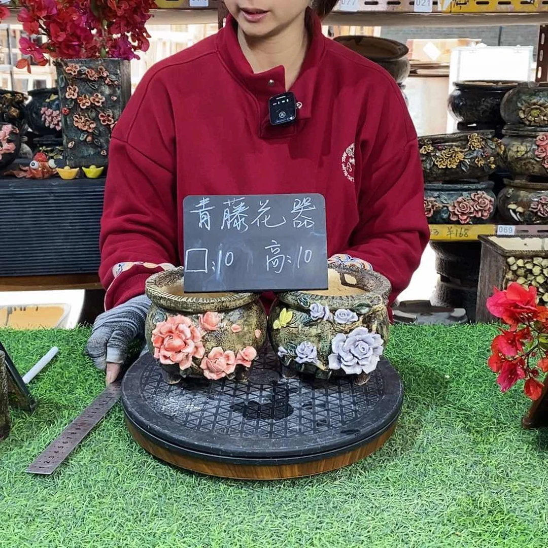 红陶青藤花器多肉花盆