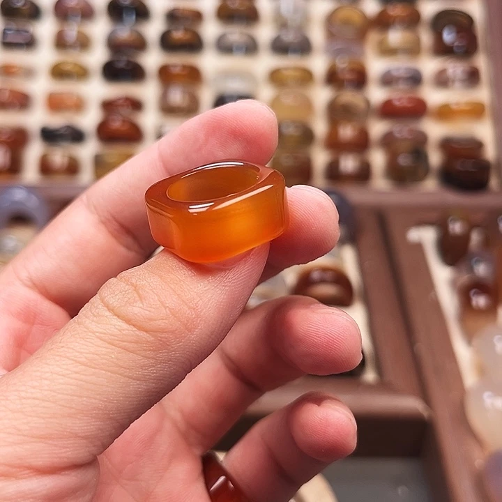 玛瑙/玉髓合金戒指1港10