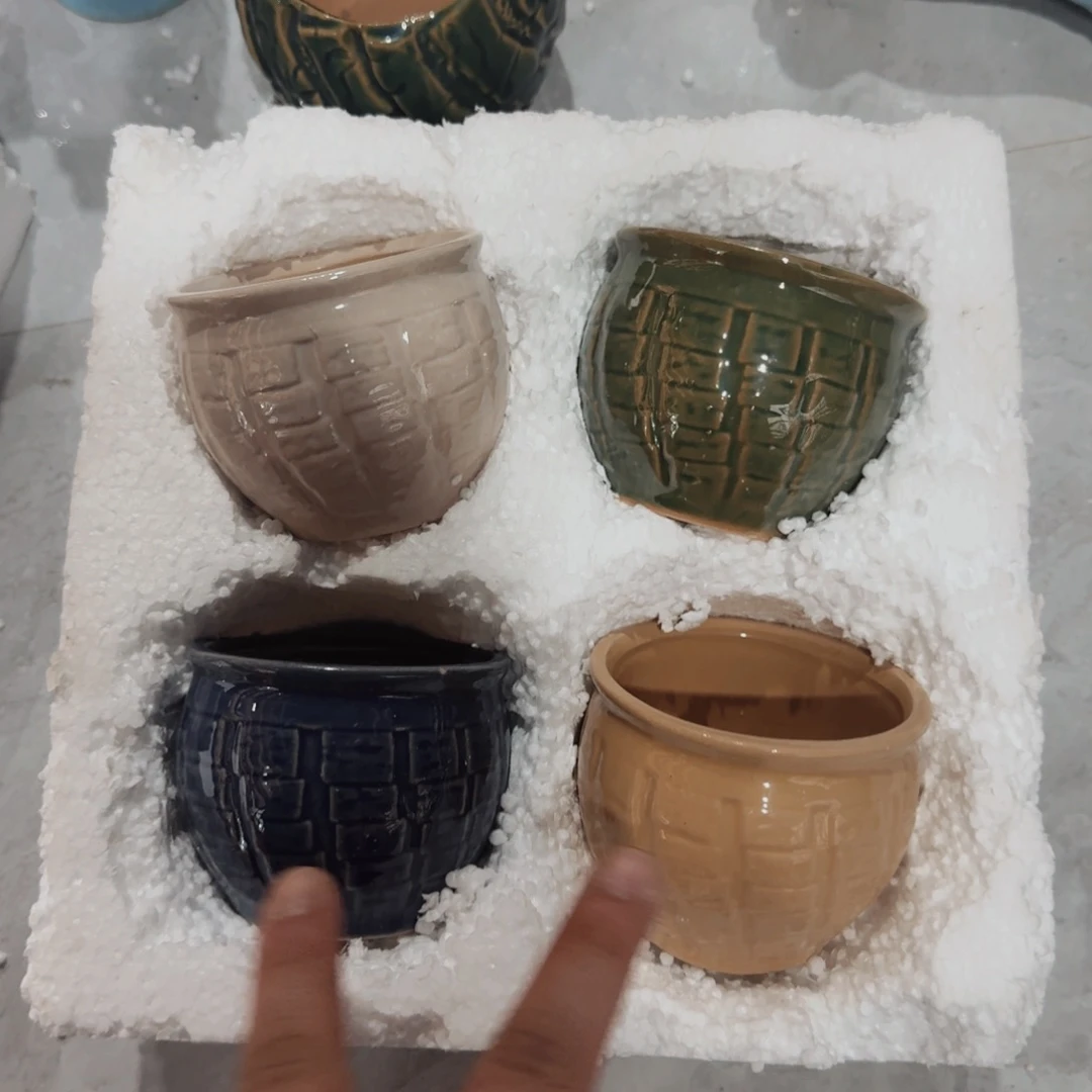 紫砂花盆粗陶盆醋