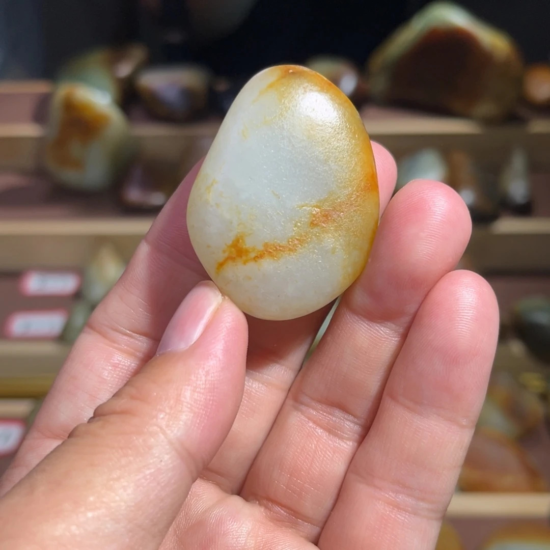 银S925镀金镶嵌和田玉挂件39