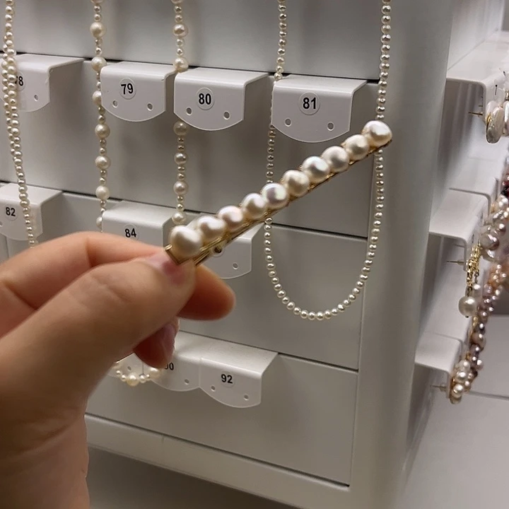 淡水珍珠发夹未镶嵌