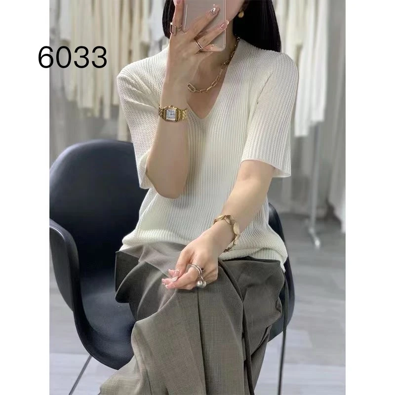 6033  部分无水洗唛，介意慎拍）SANFAN新款针织衫