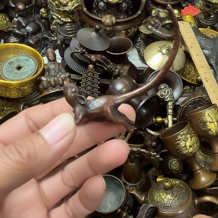 顺顺利利铜，铜器摆件