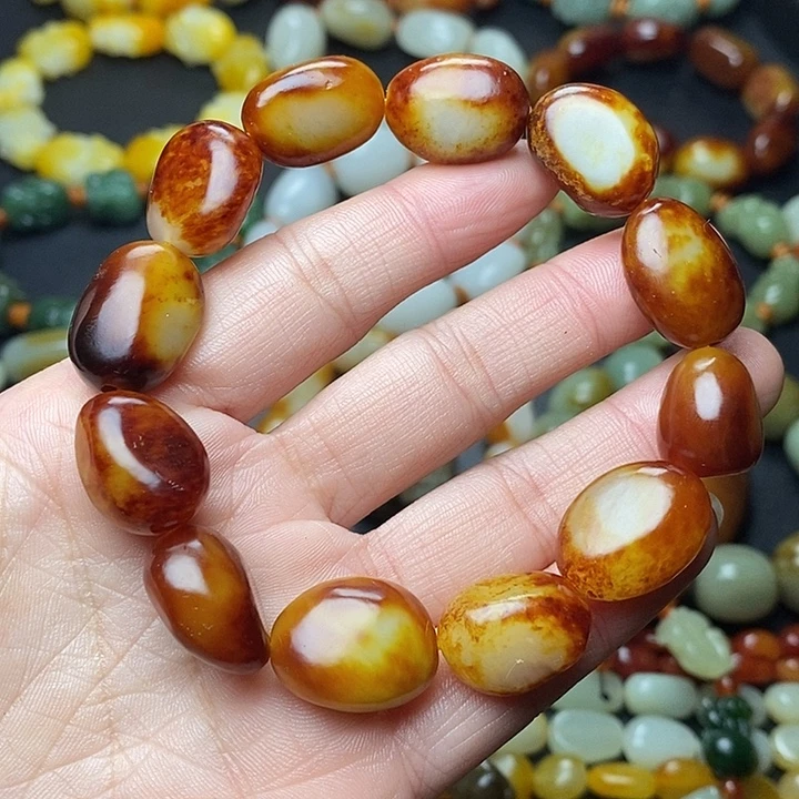 和田玉未镶嵌手链