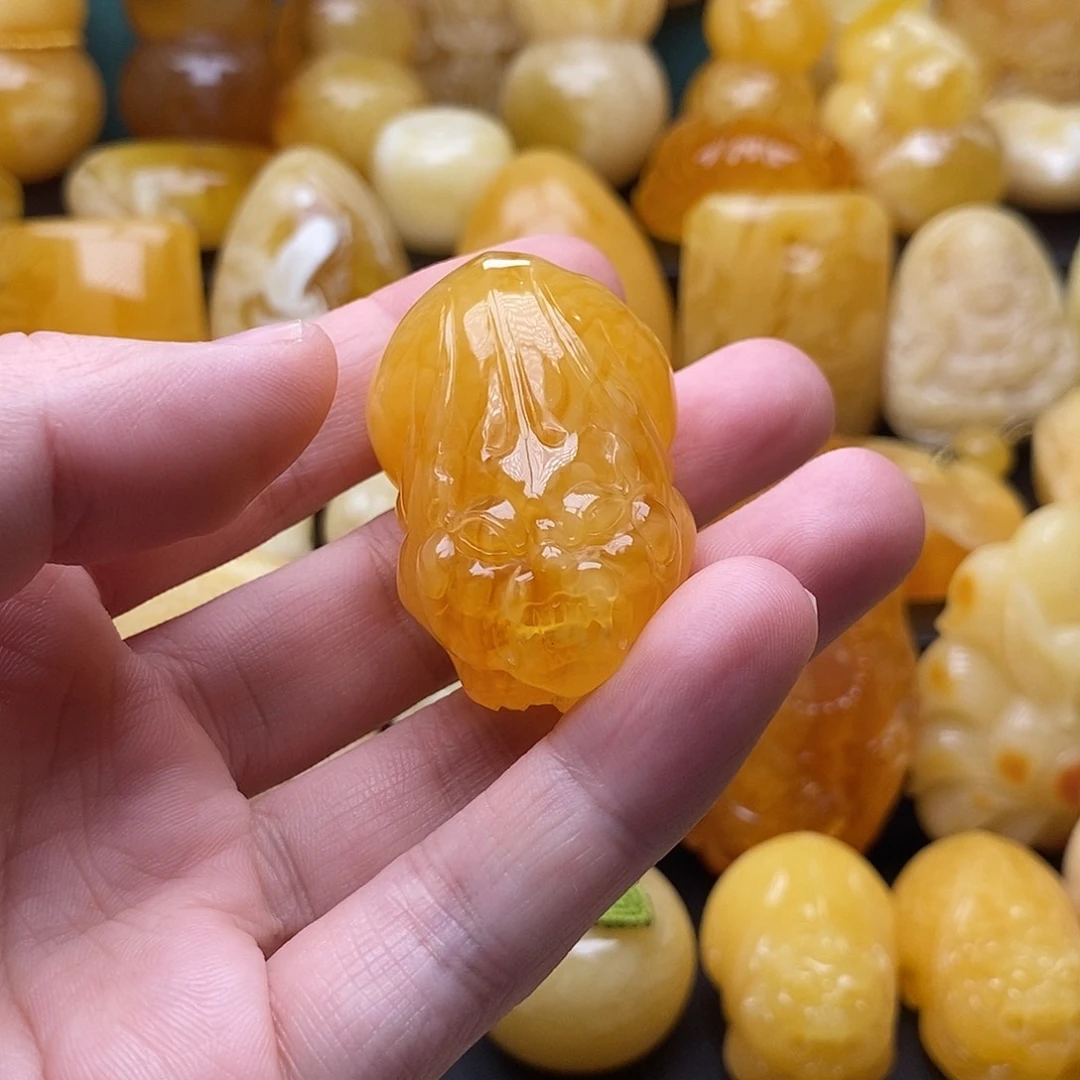 琥珀颈饰未镶嵌琥珀蜜蜡吊坠