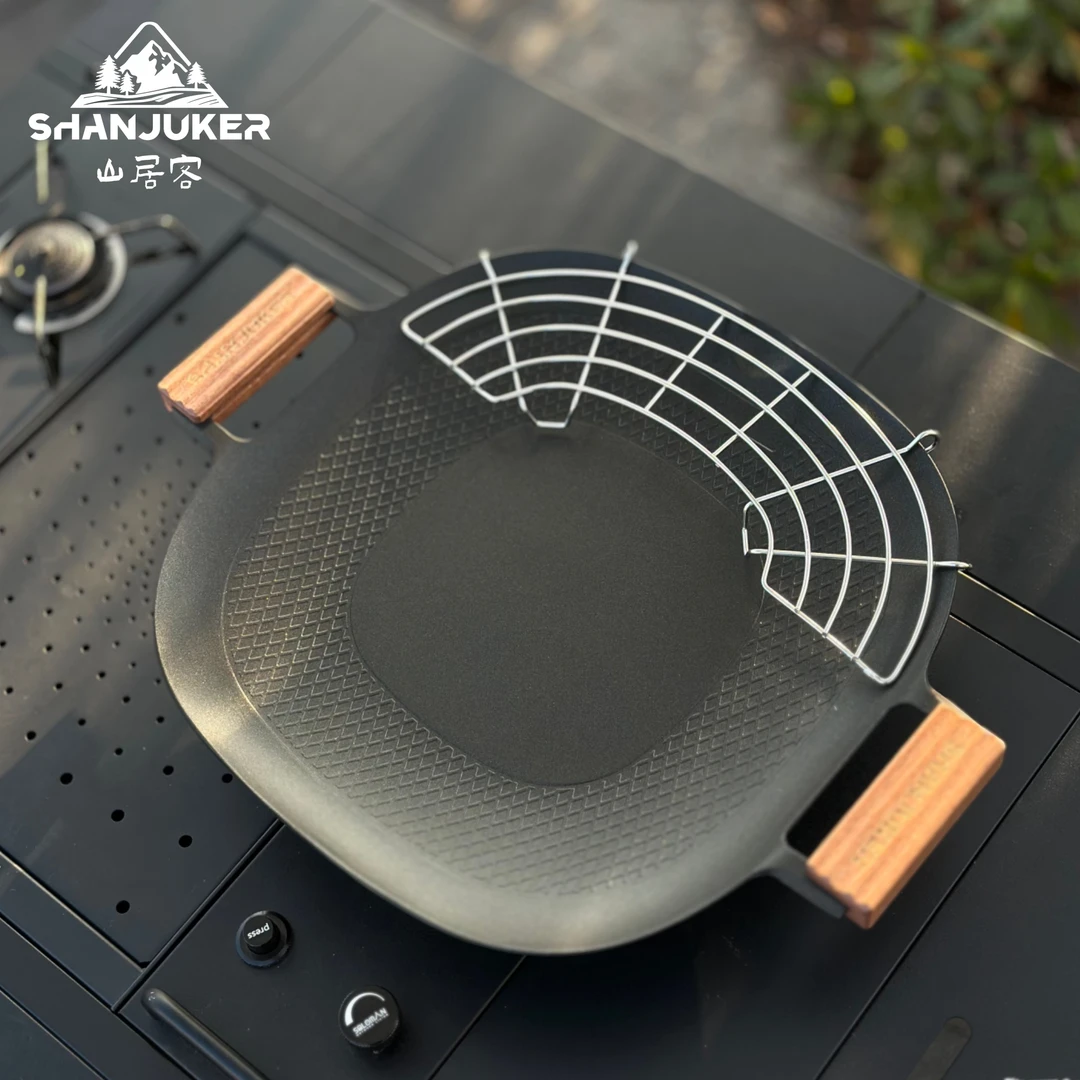 ShanJuKer/山居客  电火两用不粘烤盘电磁炉卡式炉户外户内多功能