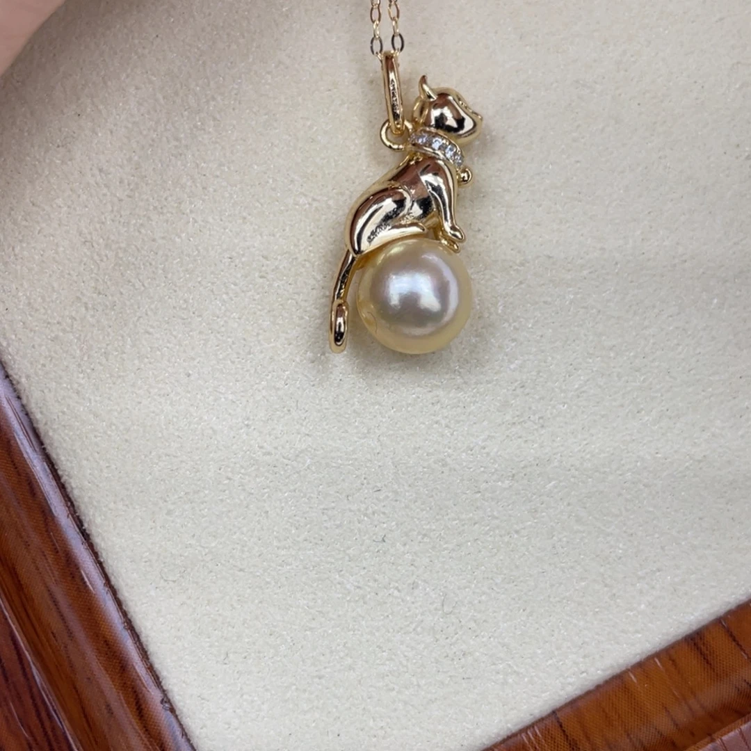 银S925镶嵌颈饰海水珍珠