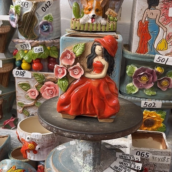 粗陶材质多肉花盆