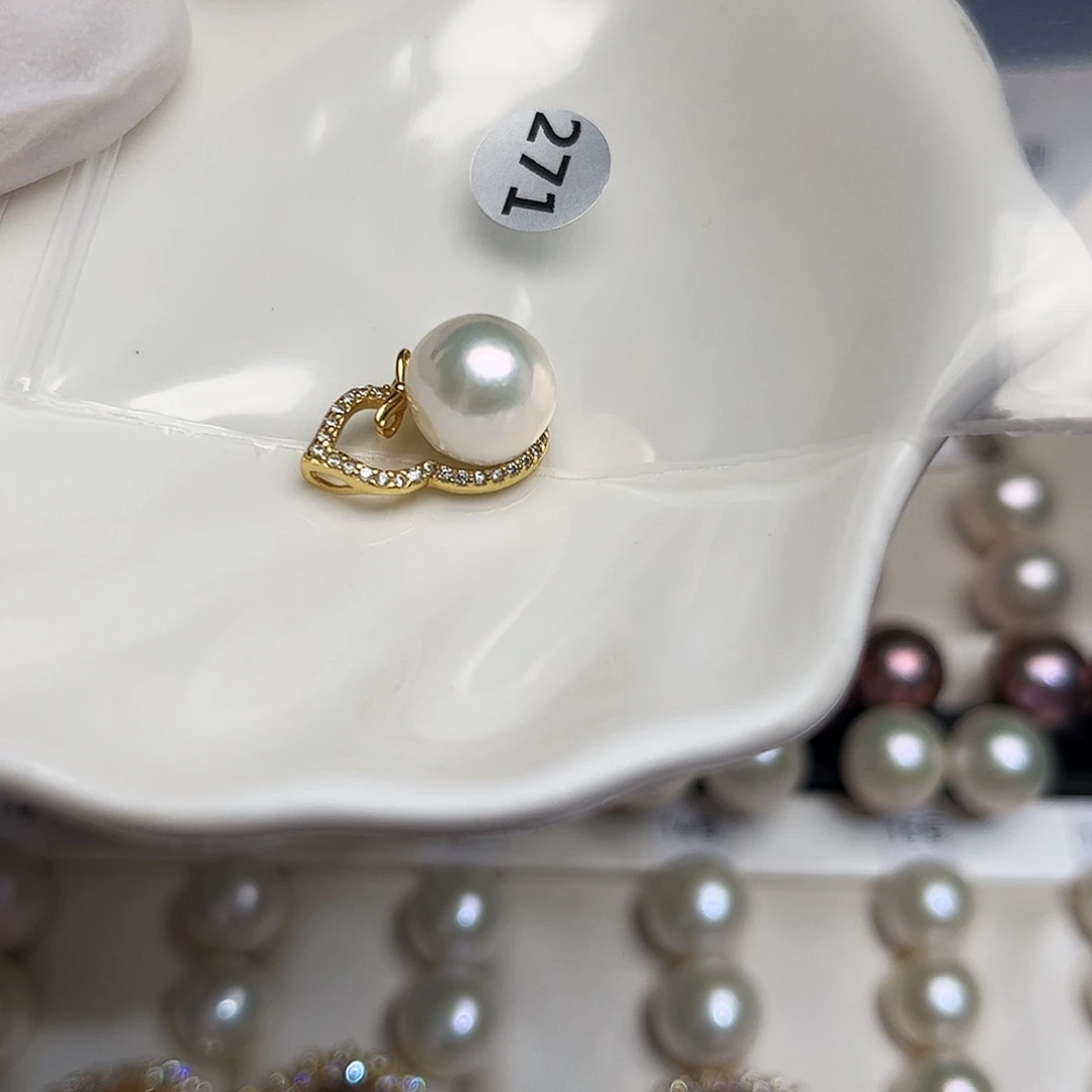 耳饰淡水珍珠银S925镶嵌