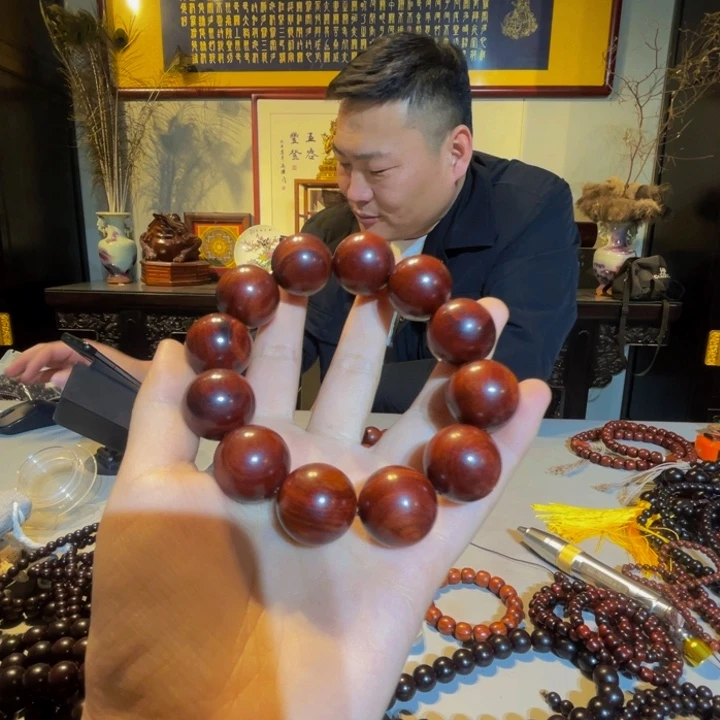 檀香紫檀（小叶紫檀）老*2.0钢印料单圈