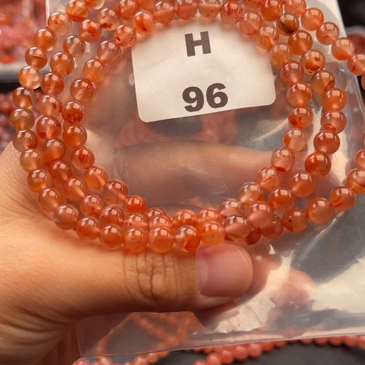 南红玛瑙未镶嵌多样性发货默认微瑕称重6mm