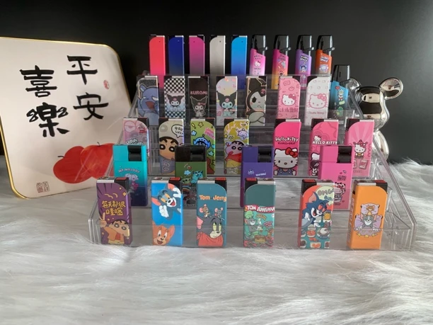 （对对碰-团单) 金属防风打火机高颜值送男友个性创意充气蓝焰直冲