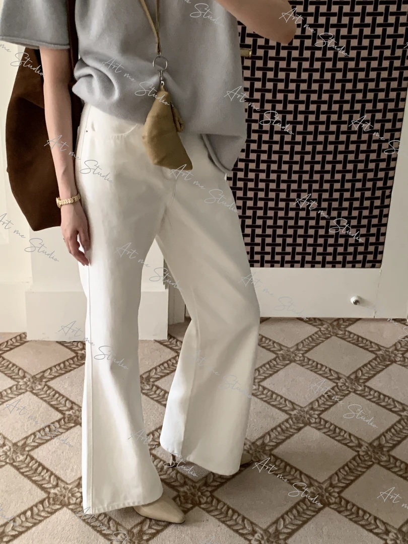 100纯棉土耳其牛仔裤长腿微喇超模腿精即视感显瘦瓜瓜力推w24320