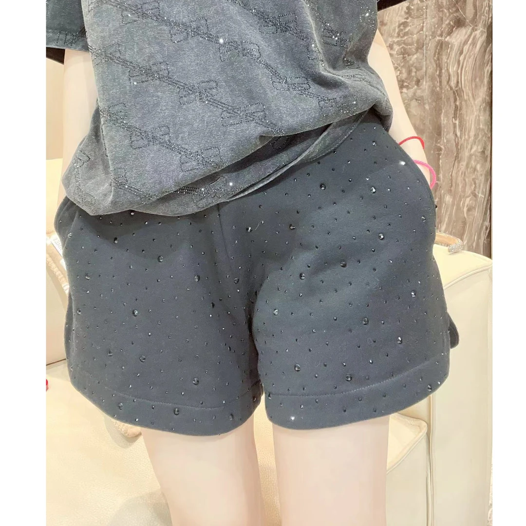 包嫂-【6015卡色条纹短裤斜纹】短裤运动夏季2025款重工爆款百搭