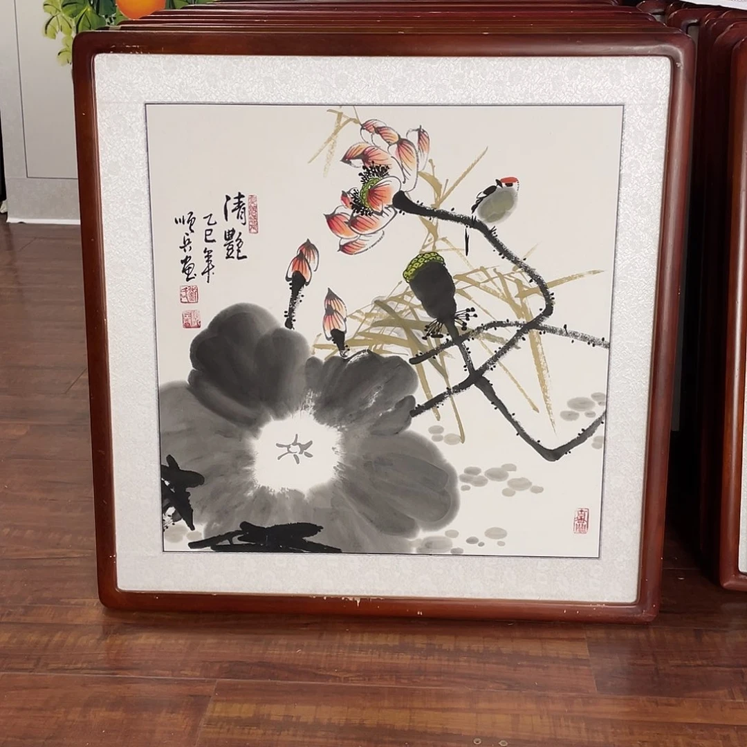 国画带框尺寸63*63厘米