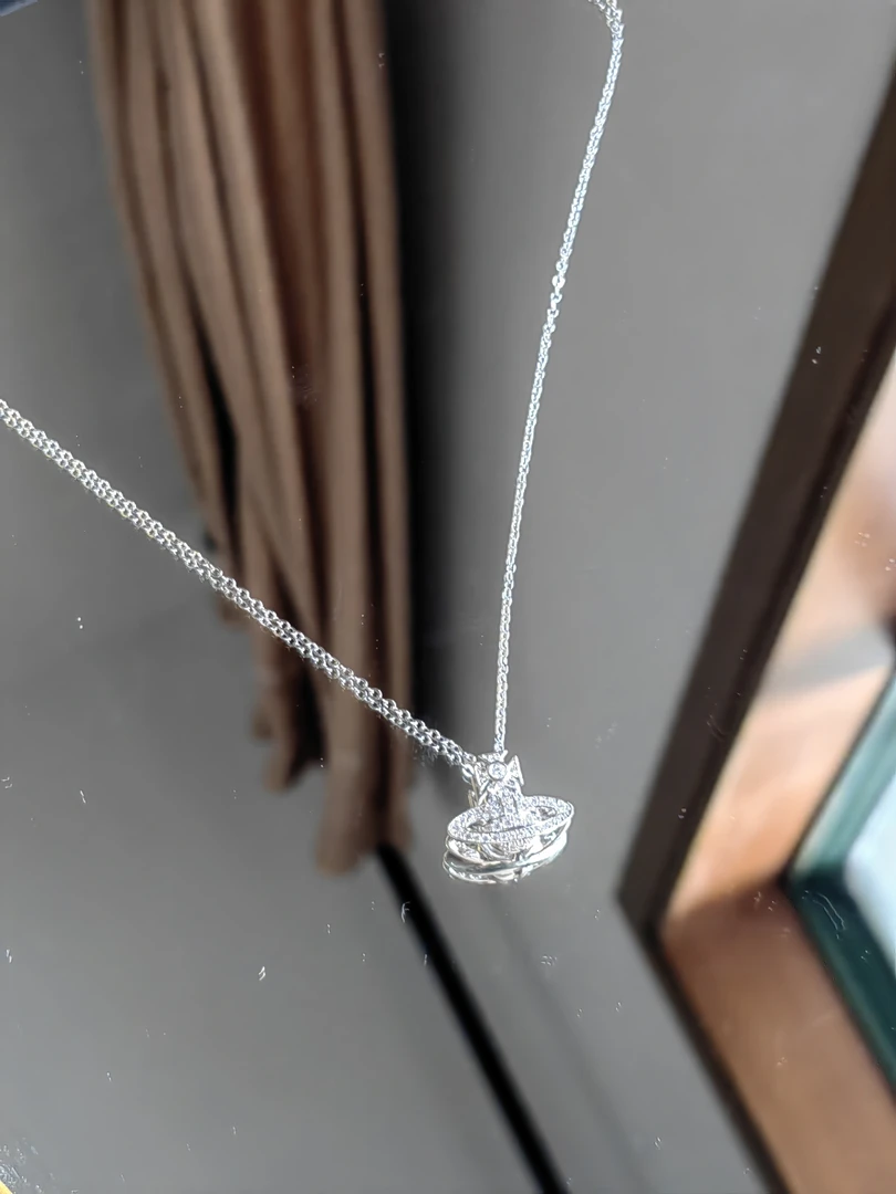 铜合金项链 -G072-银色星球系列 百搭时尚轻奢气质项链