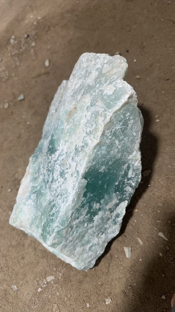 天青冻原石 蓝冰原石 毛料