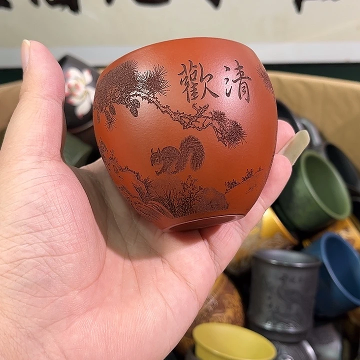 茶杯紫砂全手工紫砂主人杯