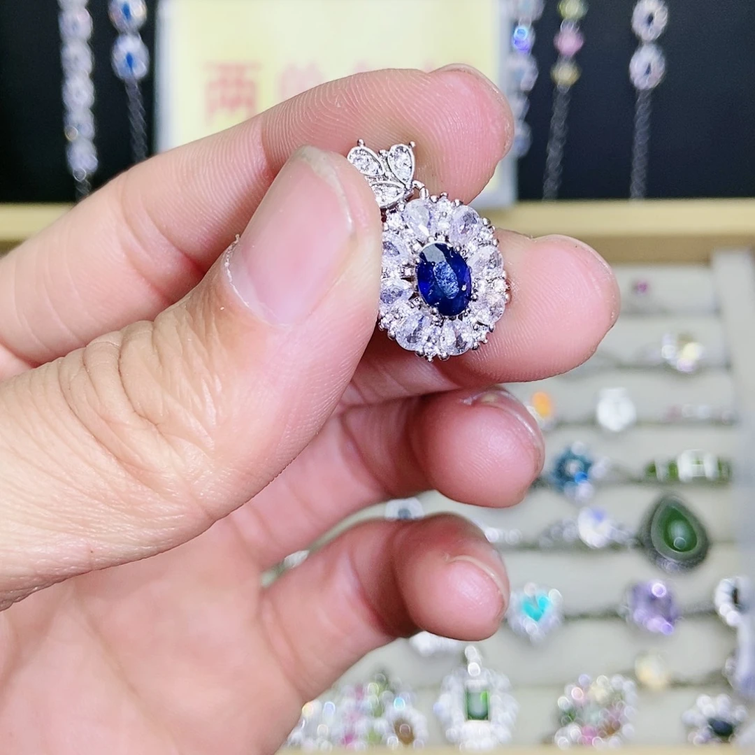 【闪购商品】吊坠(不含链)蓝宝石未镶嵌