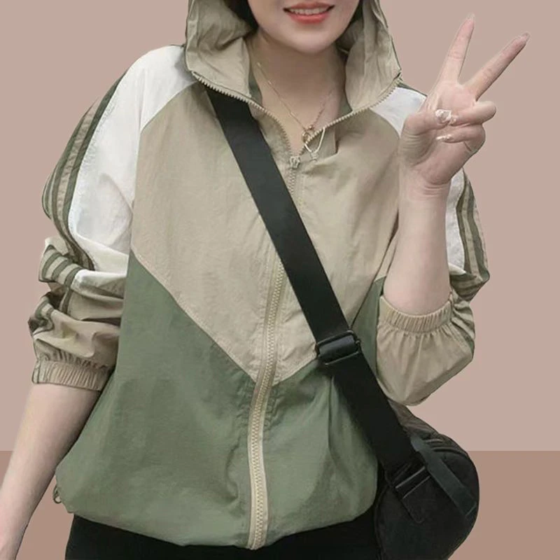 清新感时髦炸街防晒衣女2025夏季新款宽松休闲百搭舒适感外套女款