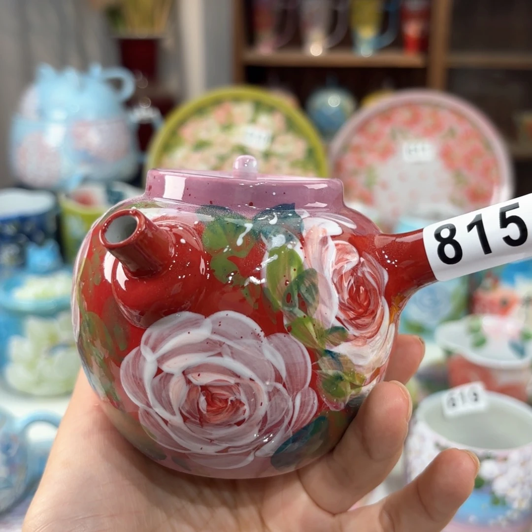 景德镇手绘高温釉下彩陶瓷茶具
