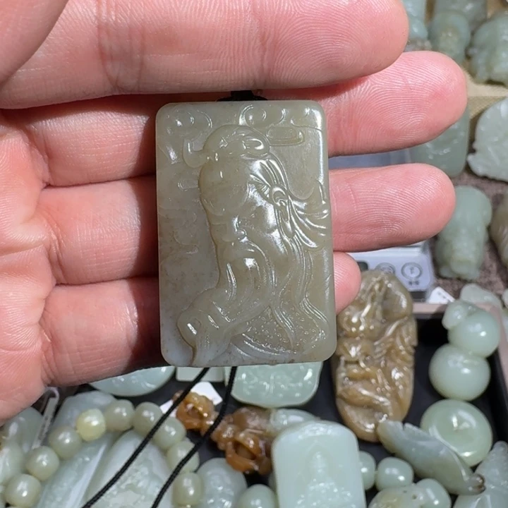 和田玉吊坠(不含链)未镶嵌