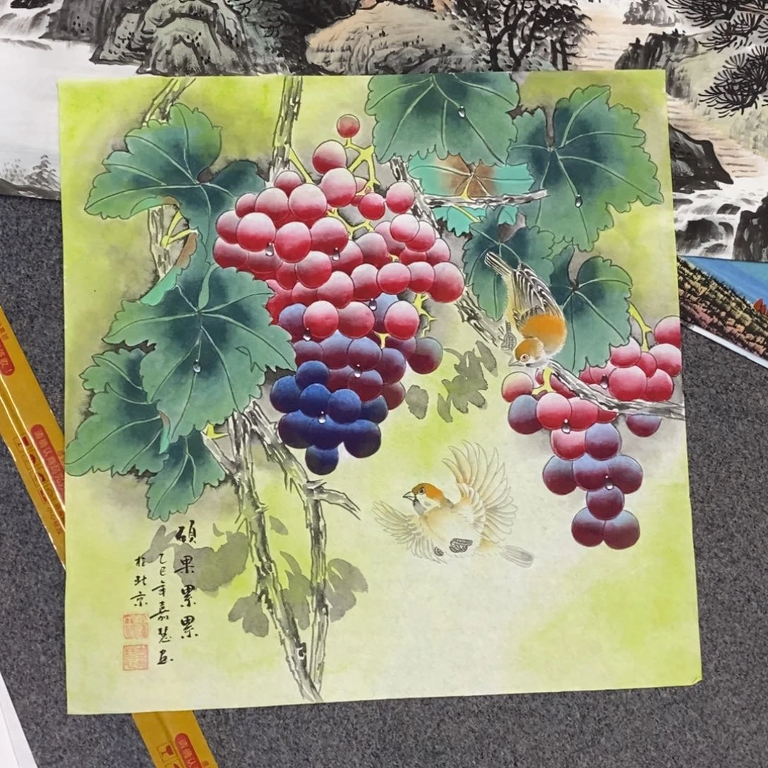 国画用****4尺寸50✖️50三尺工笔斗方手绘画