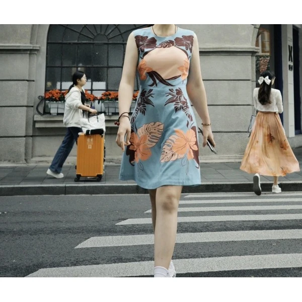 妃鱼/华伦天奴/粘胶纤维/连衣裙/95新/M6/10