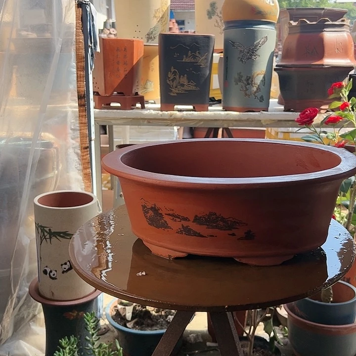 宜兴紫砂38红椭圆