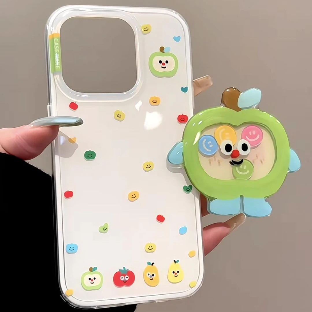 大孔IMD水果派对适用iPhone16手机壳oppo创意vivo华为荣耀小米硬