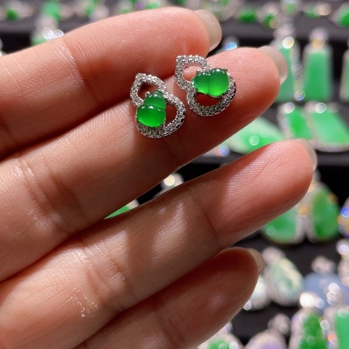 翡翠银S925镶嵌颈饰