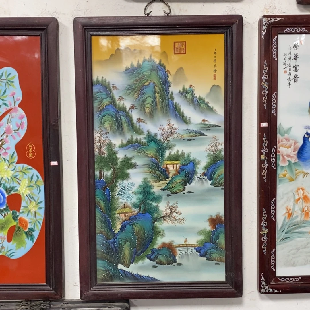 瓷90*52 景德镇瓷板画柴窑烧制