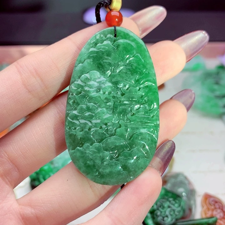 翡翠未镶嵌吊坠(不含链)