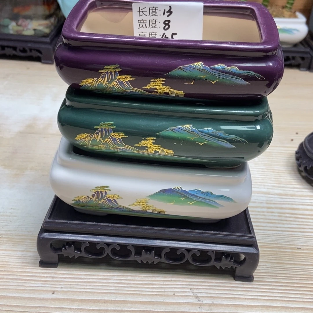 瓷片陶瓷花盆陶瓷艺术