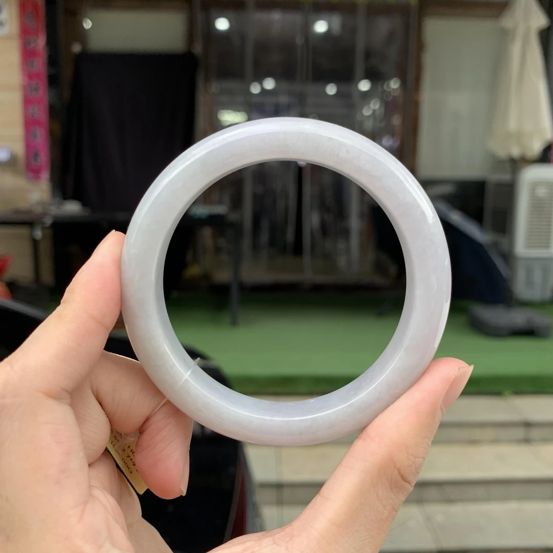 天然A货缅甸翡翠手镯 58正圈2611 夏日珠宝冰透时尚显白种水