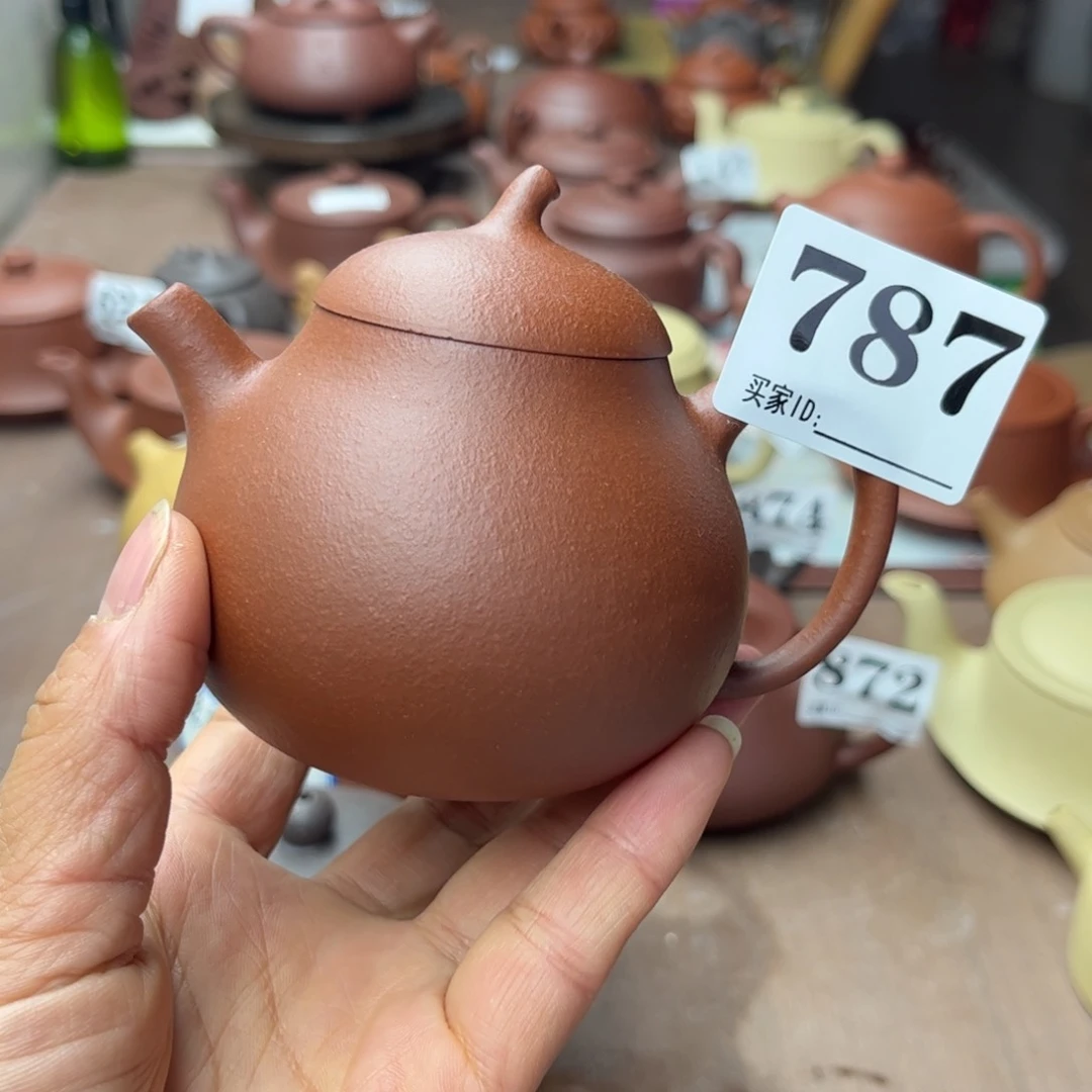 紫砂茶壶降坡泥半手瑕疵170cc