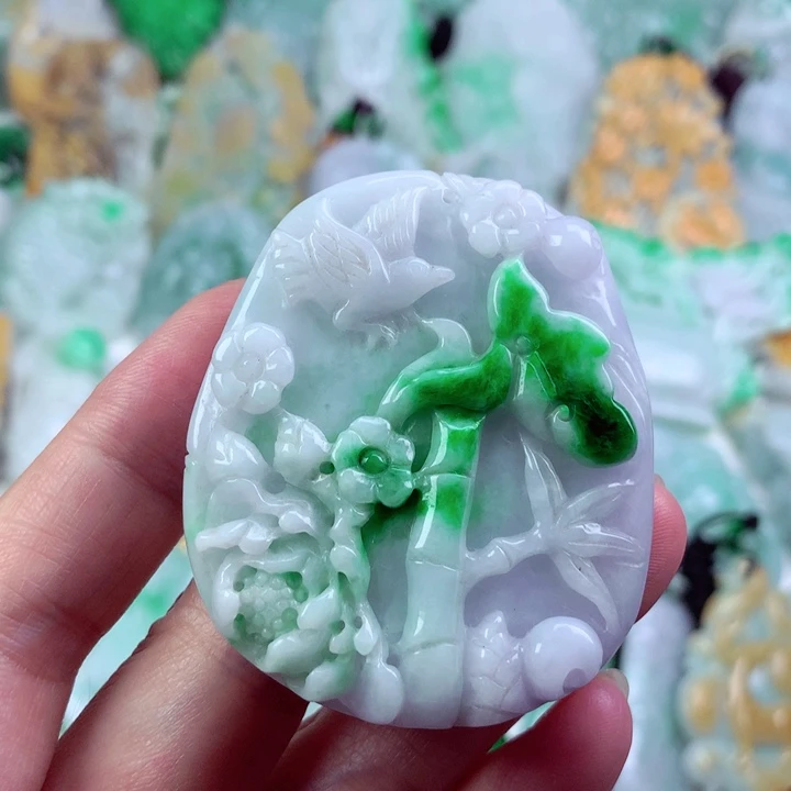 翡翠未镶嵌吊坠(不含链)