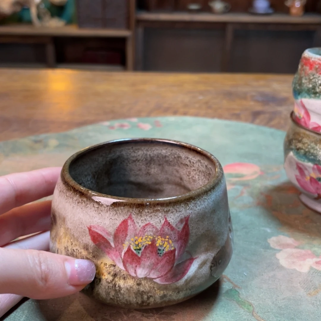 柴烧纯手工手绘陶瓷@***眸