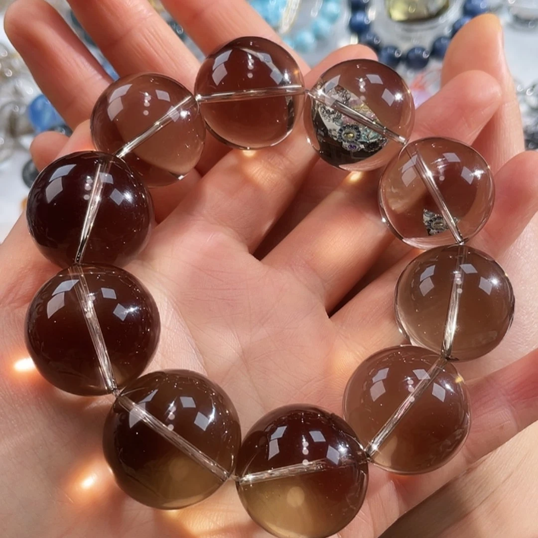 手链未镶嵌水晶净体 茶水26mm