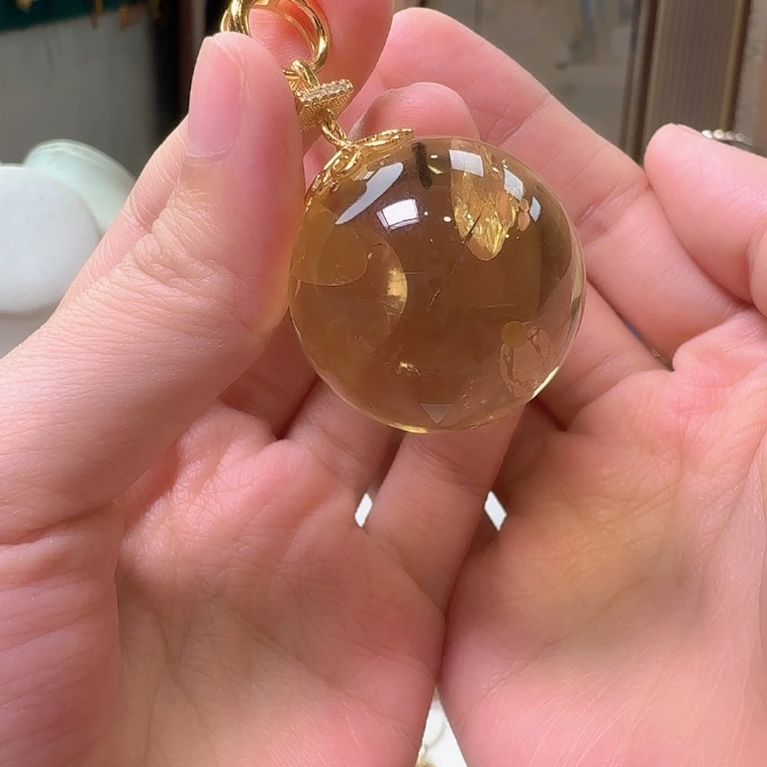 琥珀未镶嵌颈饰吊坠