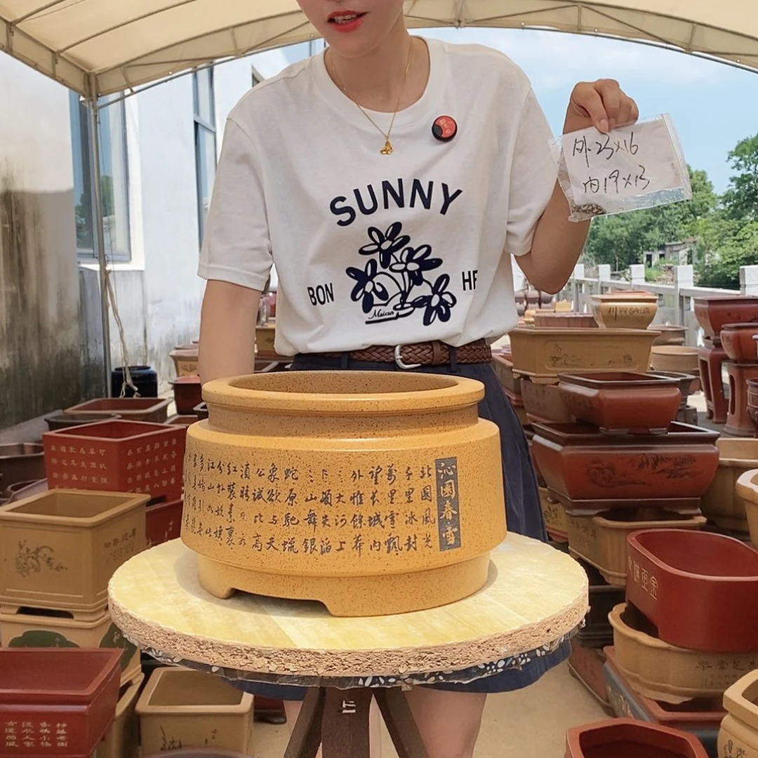 紫砂花盆紫砂花盆