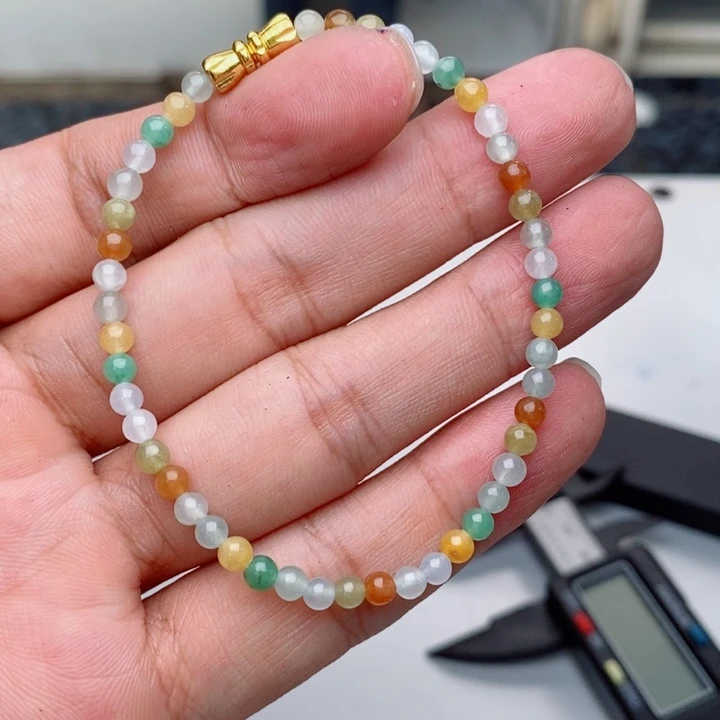 定制翡翠未镶嵌c***y手链