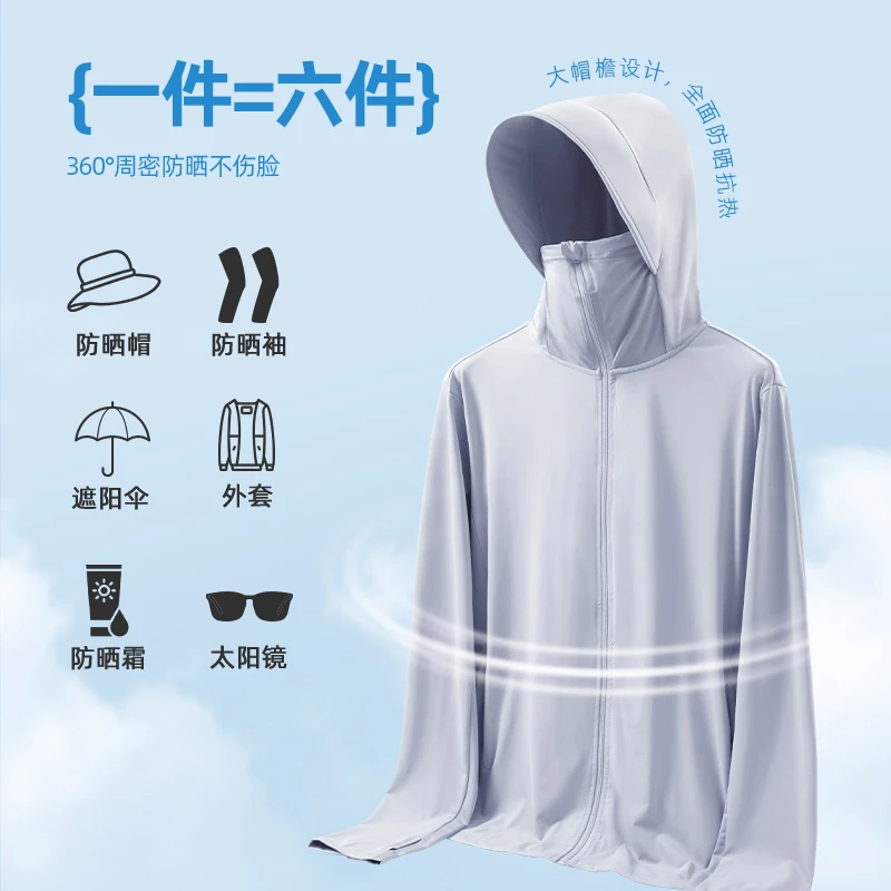 2025新款速干通用城市户外防紫外线UPF100+夏季透气防晒服