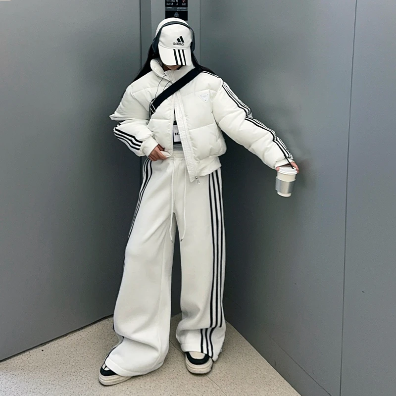 【毛妈潮牌】女童冬装加厚立领棉衣外套2024新款中大童时髦百搭棉服