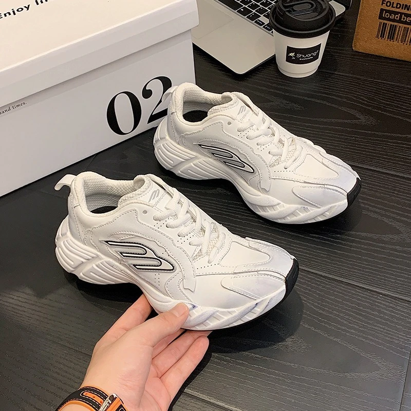 巴黎同款欧美新款做旧半布面老爹鞋延续潮流跑鞋男女款高品质