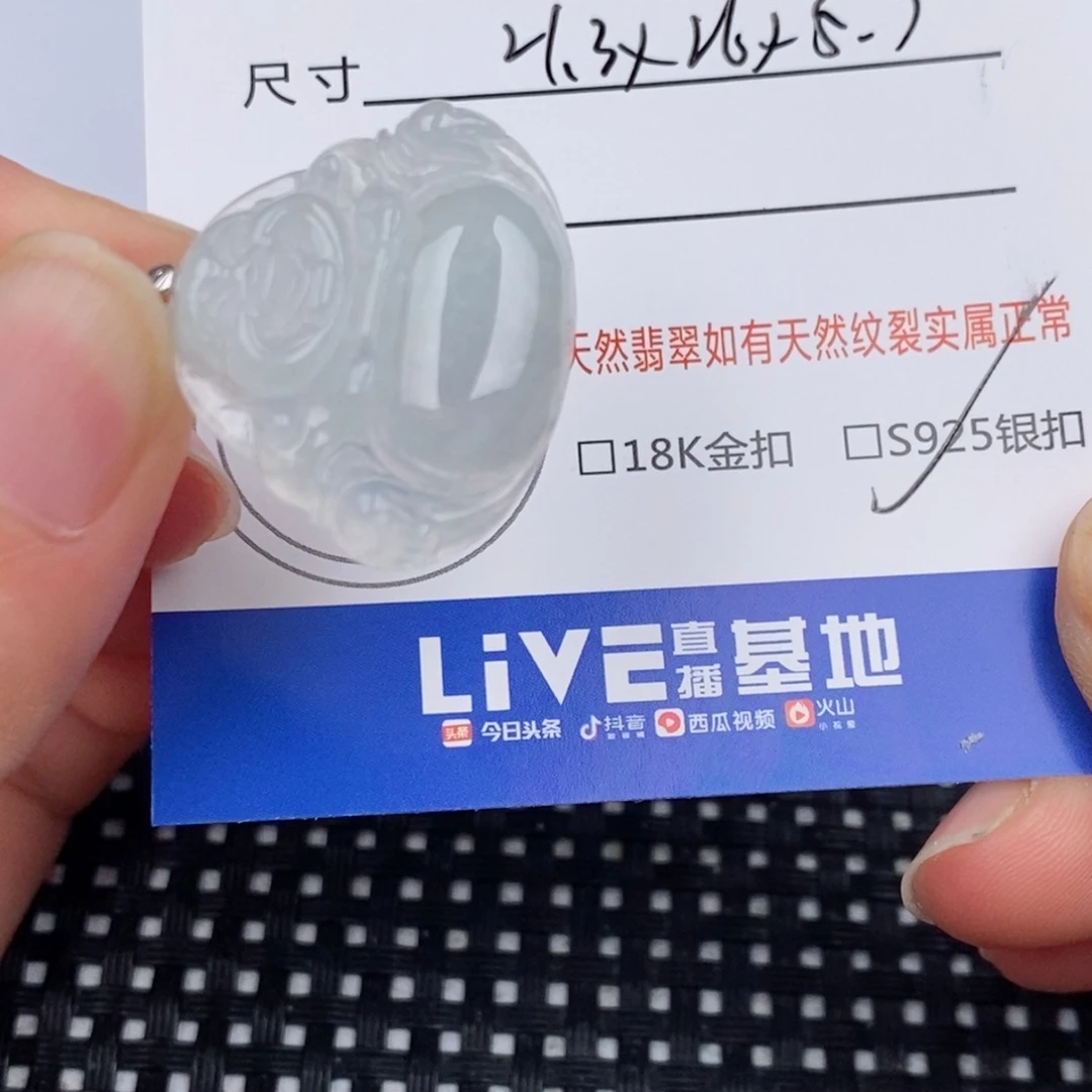 翡翠银S925镶嵌颈饰