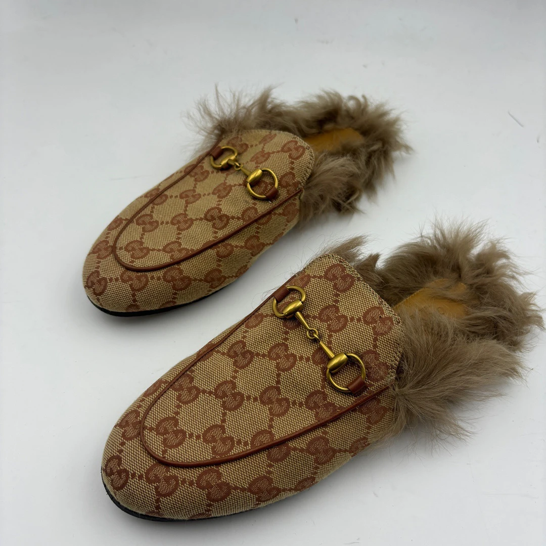 90新 GUCCI/古驰 37码/gucci古驰半拖/无盒/9新