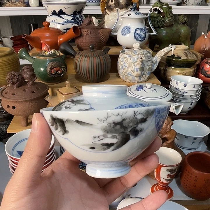 瓷片盖碗好看的不错的